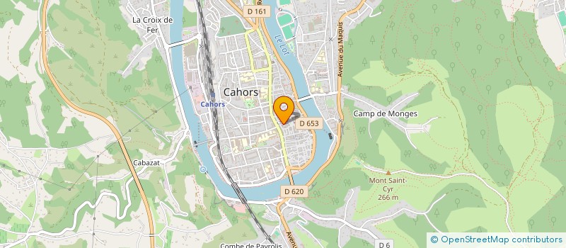 localisation de l'entreprise COLORYS à CAHORS