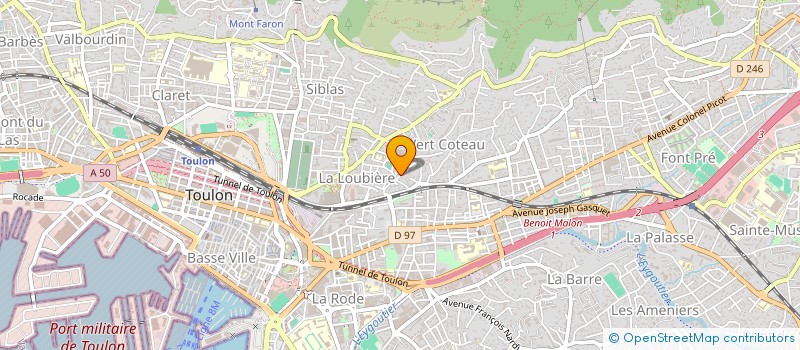 localisation de l'entreprise COLOSSAL SPORT NUTRITION  TOULON