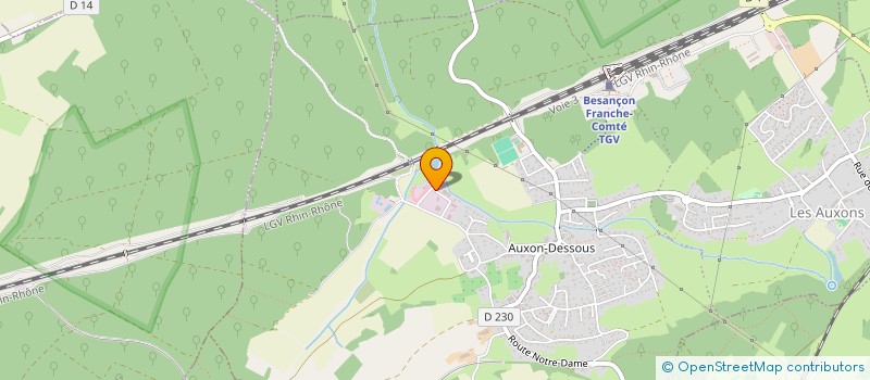 localisation de l'entreprise COLOSSE  LES AUXONS