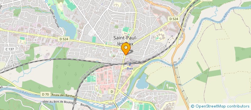 localisation de l'entreprise COLOSSE AUX PIEDS D'ARGILE à SAINT-PAUL-LES-DAX