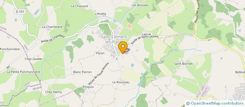localisation de l'entreprise COLOSTRUM DES MONTS DU LYONNAIS à SAINT-CLEMENT-LES-PLACES