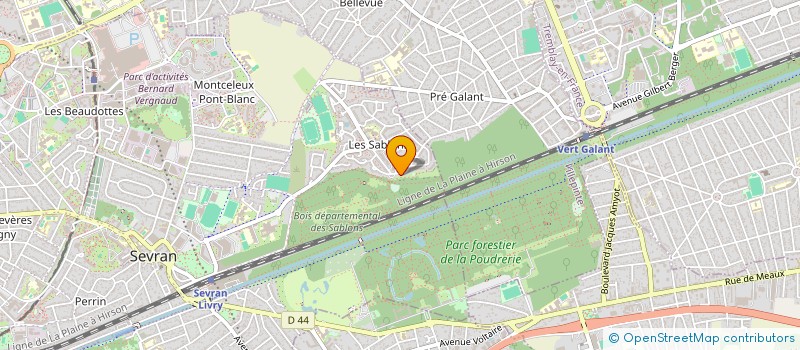 localisation de l'entreprise COLOTTE SASU à SEVRAN