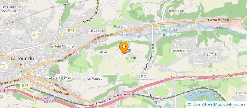 localisation de l'entreprise COLPIC ASSET MANAGEMENT  SAINT-CLAIR-DE-LA-TOUR