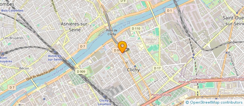 localisation de l'entreprise COLPORTEUR ATELIER à CLICHY