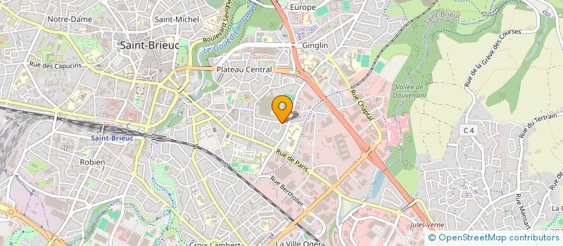 localisation de l'entreprise COLPORTEUR D'EVENEMENTS à SAINT-BRIEUC