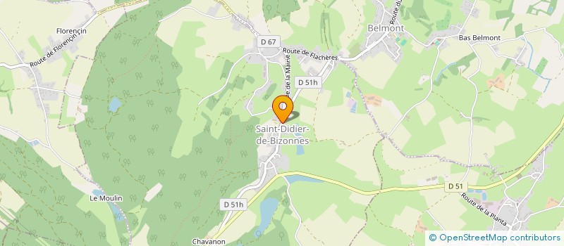 localisation de l'entreprise COLPORTEURS DE CULTURES  SAINT-DIDIER-DE-BIZONNES