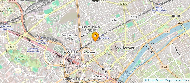 localisation de l'entreprise COLSO à COURBEVOIE