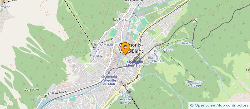 localisation de l'entreprise COLSON GRANT SDF  CHAMONIX-MONT-BLANC