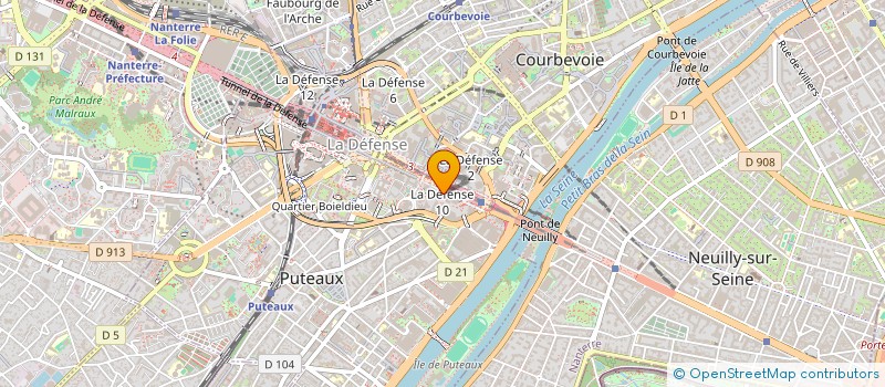 localisation de l'entreprise COLSUN SA  PUTEAUX