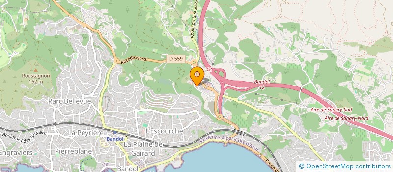 localisation de l'entreprise COLT  BANDOL