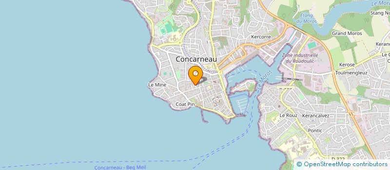 localisation de l'entreprise COLTIS à CONCARNEAU