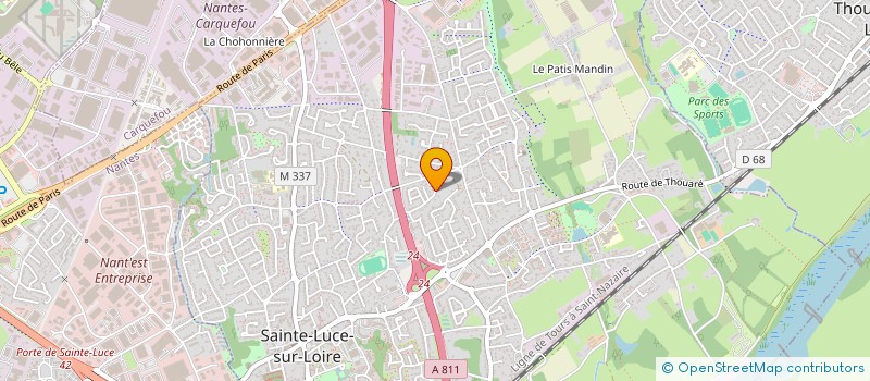 localisation de l'entreprise COLTRANS'EXPRESS  SAINTE-LUCE-SUR-LOIRE