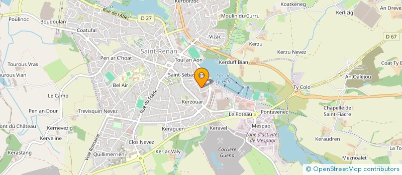 localisation de l'entreprise COLU  SAINT-RENAN