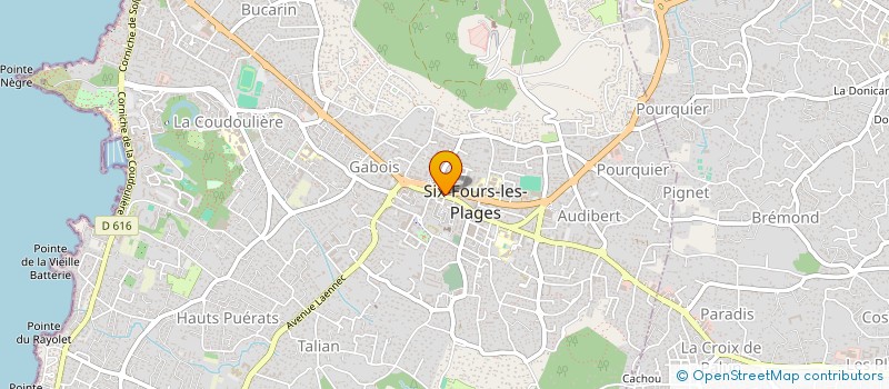 localisation de l'entreprise COLUCCI à SIX-FOURS-LES-PLAGES