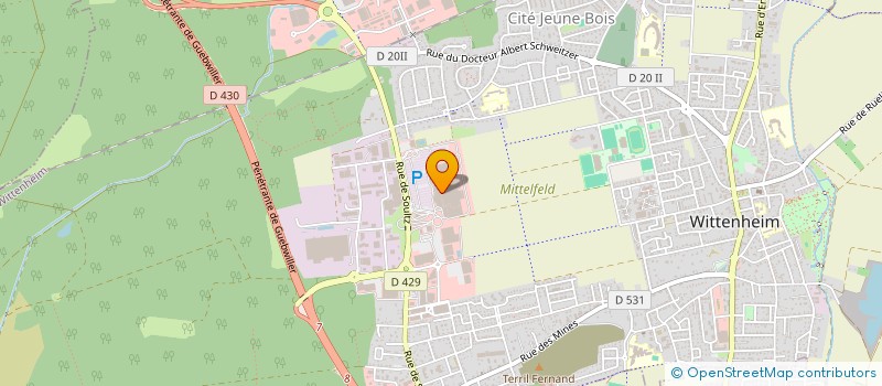 localisation de l'entreprise COLUM WITTY  WITTENHEIM