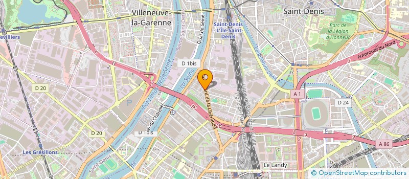 localisation de l'entreprise COLUMBIA SYSTEMS à SAINT-DENIS