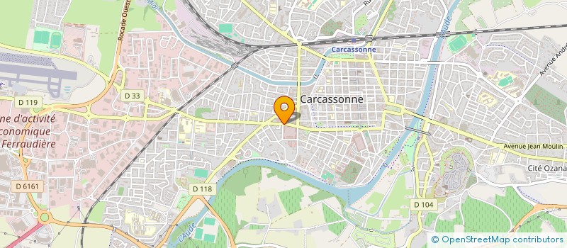 localisation de l'entreprise COLUMBO AGENCES IMMOBILIERES à CARCASSONNE