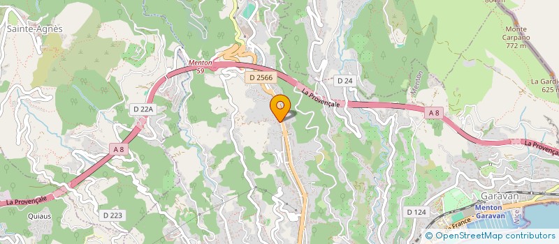 localisation de l'entreprise COLUMBUS CIRCLE  MENTON