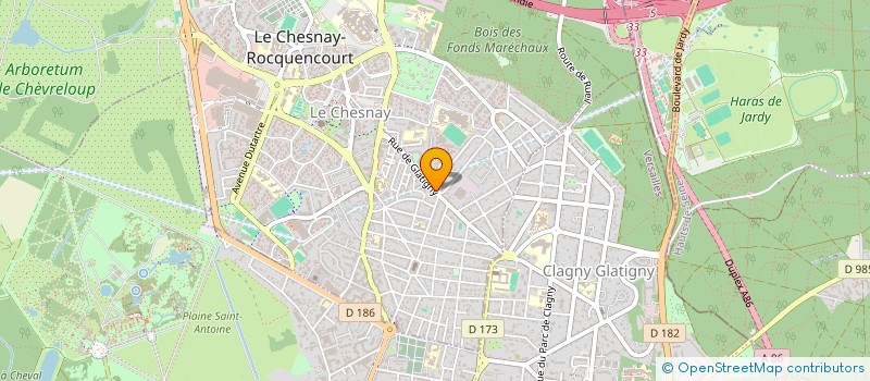 localisation de l'entreprise COLUMNA INGENIERIE SYSTEME à LE CHESNAY-ROCQUENCOURT