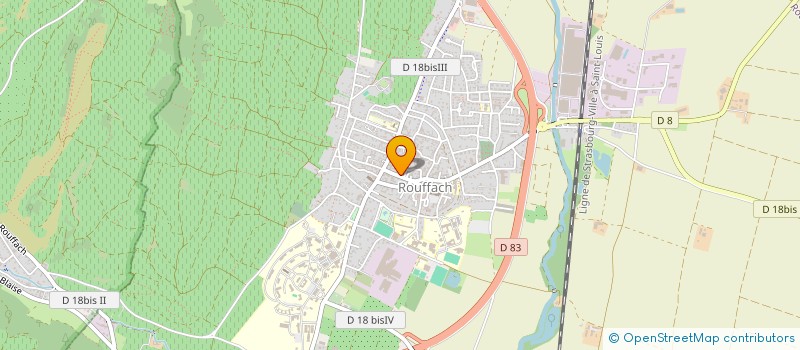 localisation de l'entreprise COLUP  ROUFFACH