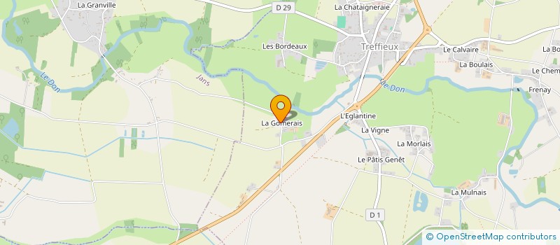 localisation de l'entreprise COLUSTEMA  TREFFIEUX