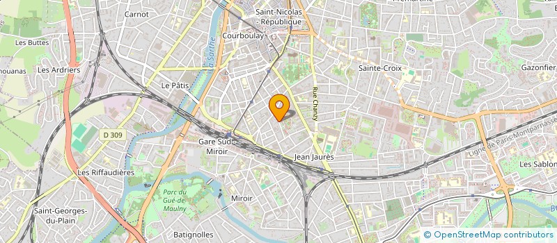 localisation de l'entreprise COLYBRIS  LE MANS