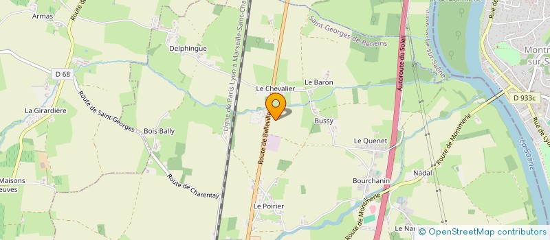 localisation de l'entreprise COLYDIS à SAINT-GEORGES-DE-RENEINS