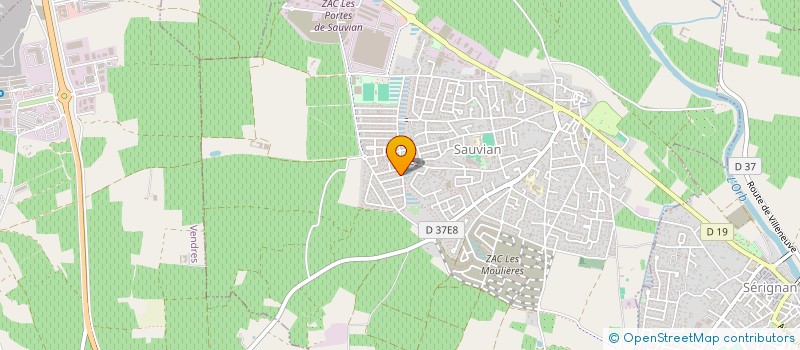 localisation de l'entreprise COLYFRED  SAUVIAN