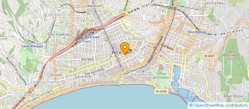 localisation de l'entreprise COLYSE  NICE