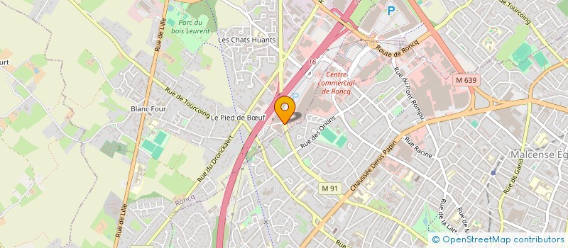 localisation de l'entreprise COLYSEA  RONCQ