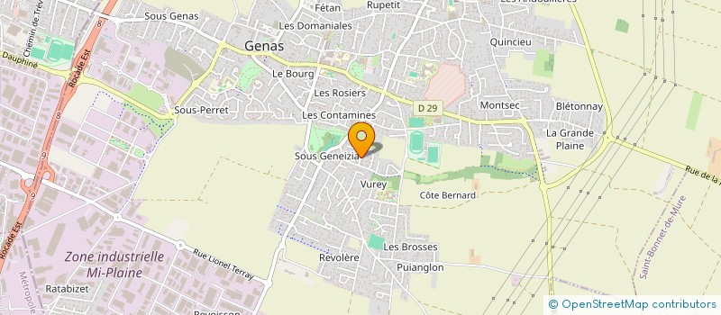 localisation de l'entreprise COLZA  GENAS