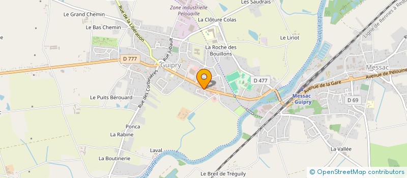 localisation de l'entreprise COLZAN SARL  GUIPRY-MESSAC