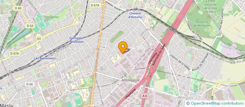 localisation de l'entreprise COM 1 ART à ANTONY