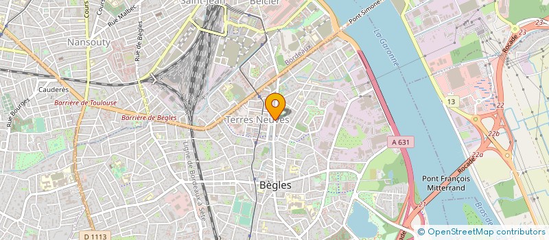 localisation de l'entreprise COM 33 à BEGLES