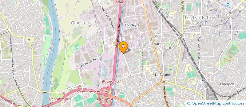 localisation de l'entreprise COM'3ELLES à TOULOUSE