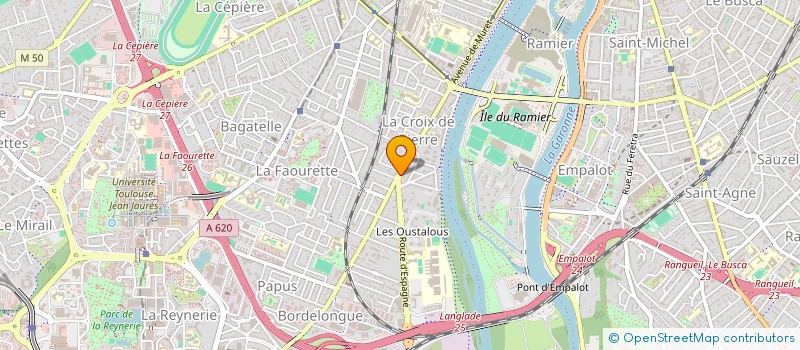localisation de l'entreprise COM + à TOULOUSE