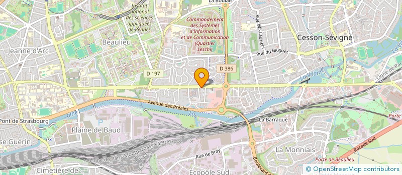 localisation de l'entreprise ...COM  CESSON-SEVIGNE