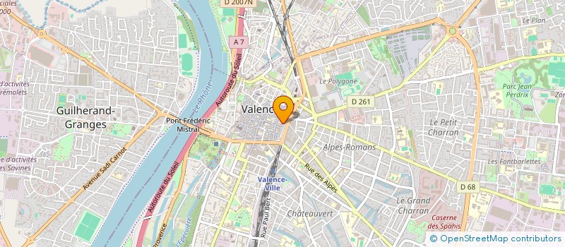 localisation de l'entreprise @-COM  VALENCE