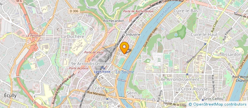 localisation de l'entreprise COM'7  LYON