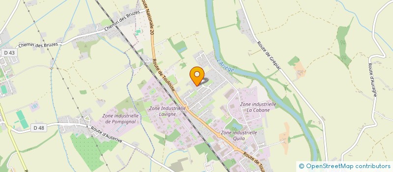 localisation de l'entreprise COM 9  AUTERIVE