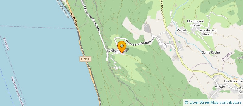 localisation de l'entreprise COM 921  ENTRELACS