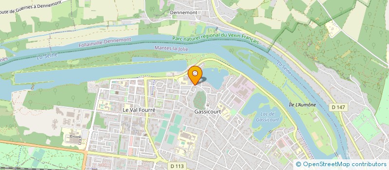 localisation de l'entreprise COM à MANTES-LA-JOLIE