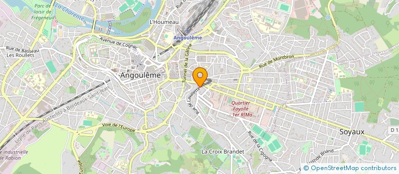 localisation de l'entreprise COM'ACT à ANGOULEME