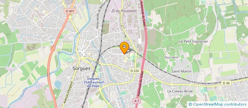 localisation de l'entreprise COM ACTI' VITAE  SORGUES