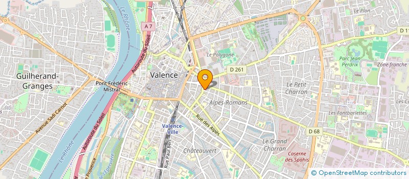localisation de l'entreprise COM'ACTION à VALENCE