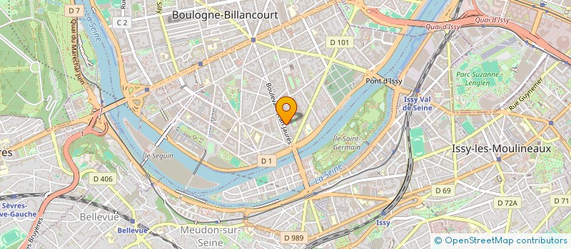 localisation de l'entreprise COM AD'HOC à BOULOGNE-BILLANCOURT