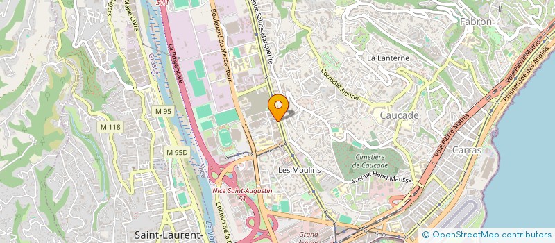 localisation de l'entreprise COM ADVISOR à NICE