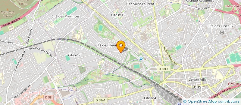 localisation de l'entreprise COM AFRICAINS AMIS AGGLO LENS LIEVIN  LENS