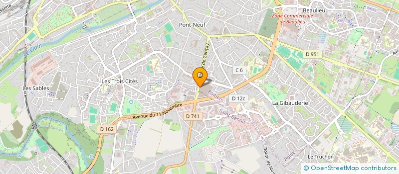localisation de l'entreprise COM AIR POITIERS  POITIERS