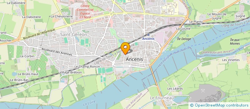 localisation de l'entreprise COM'ANCENIS  ANCENIS-SAINT-GEREON